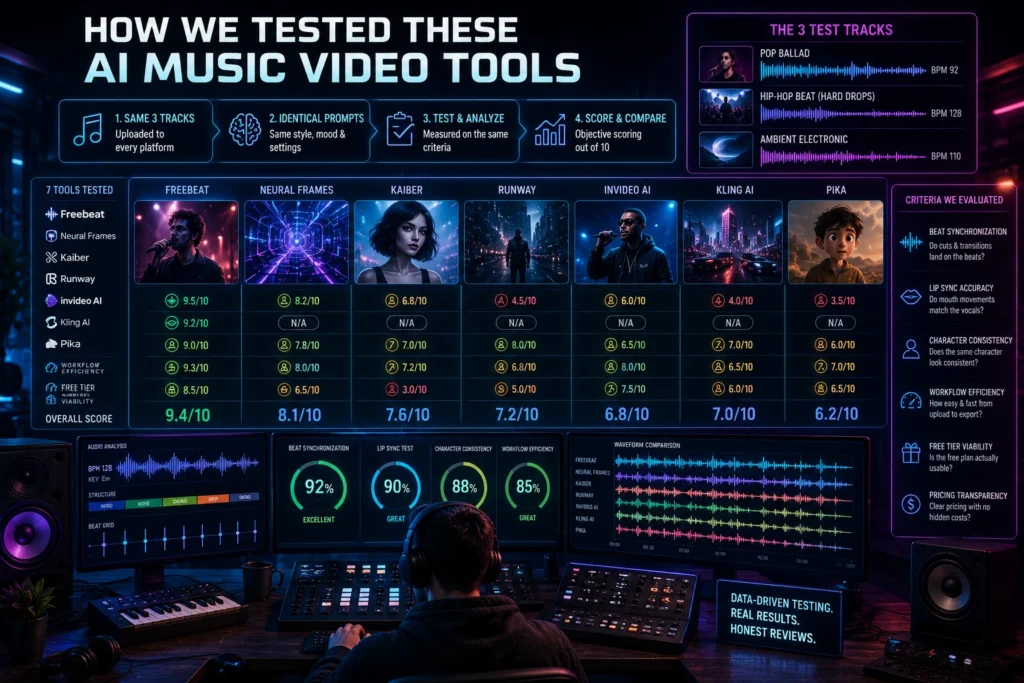 How We Tested These AI Music Video Tools
